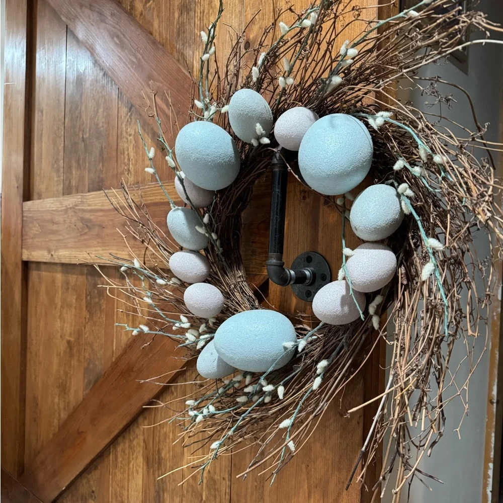 Pottery Barn large Easter wreath.